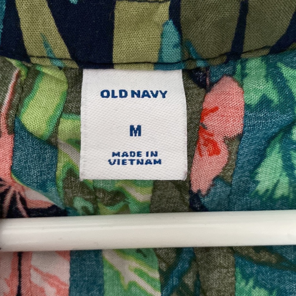 Old navy jungle print blouse size M - Picture 4 of 5